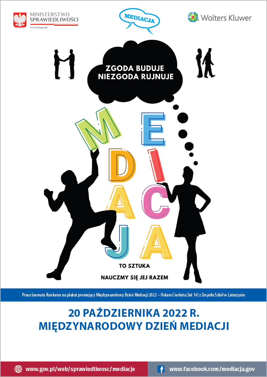 Plakat Międzynarodowego Dnia Mediacji 2022